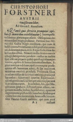 Ad librum I. Annalium