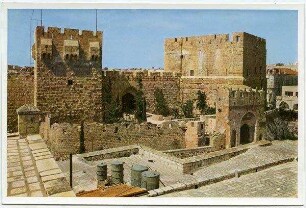 Jerusalem. The Citadel. Le Citadelle. Die Zitadelle
