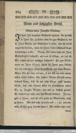 Neun und sechzigster Breif