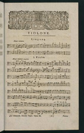 1-6, Violone. Deutsche Vesper, Hymne und 4 Antiphonen
