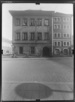 Görlitz-Altstadt, Untermarkt 16. Ehem. Börse (1706). Seitenfront