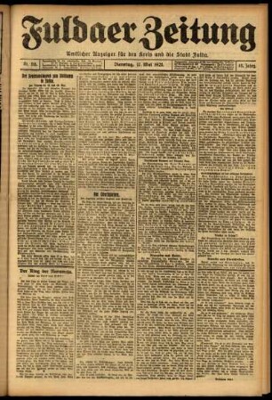 Ausgabe vom Dienstag, den 17. Mai 1921.