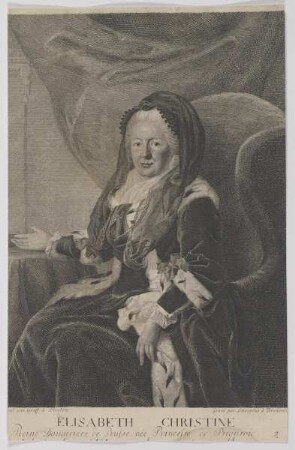 Bildnis der Elisabeth Christine, Reine Douairière de Prusse