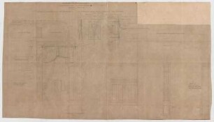 Thiersch, Friedrich von; Wiesbaden; Kurhaus - Lesezimmer Südwest (Ansichten, Schnitte)