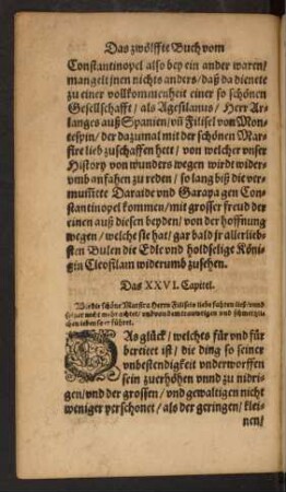 Das XXVI. Capitel.