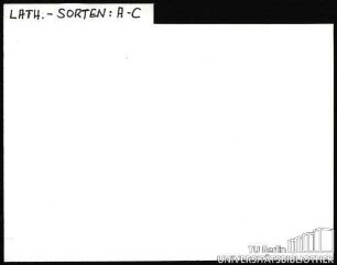 LATHYRUS: Sorten A-C