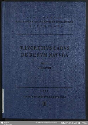 De rervm natvra libri sex