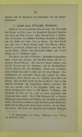 5. Kampf gegen Oesterreichs Verbündete