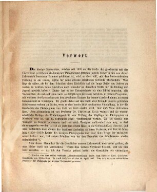 Geschichte des akademischen Pädagogiums in Marbung, von Dr. Christian Koch : [Programm des Gymnasiums zu Marburg im J. 1868]