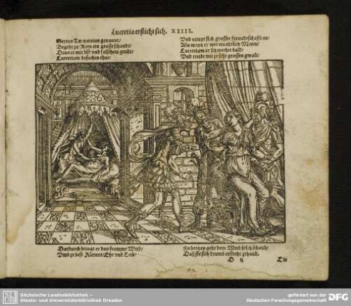 Lucretia ersticht sich. XIIII.