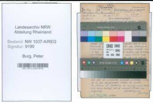 Entnazifizierung Peter Burg , geb. 03.05.1903 ()
