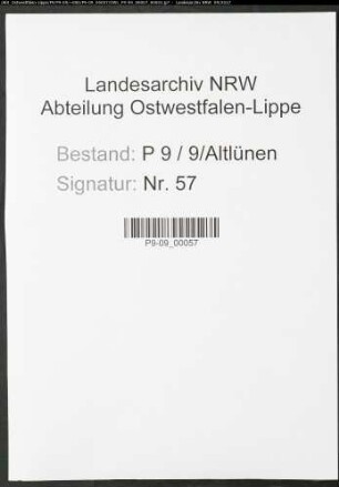 Sterberegister Standesamt Altlünen