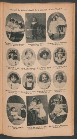 Concurso de belleza infantil de la sociedad "Pietro Toselli" - [Ilustración]