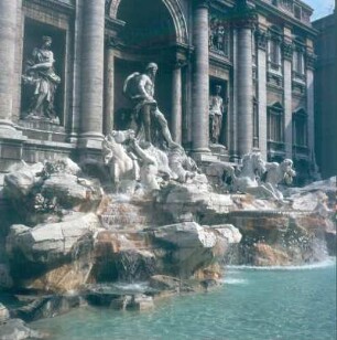 Rom. Trevi-Brunnen (erbaut 1732-1762)