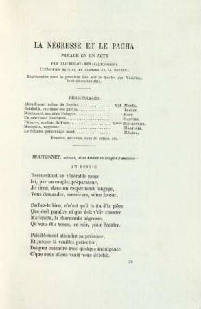 La négresse et la pacha