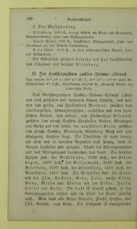 13. Das Großherzogthum Sachsen-Weimar-Eisenach