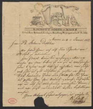 Brief an Philipp Steltzer : 04.01.1822