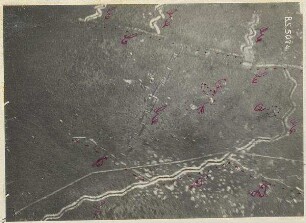 Feindliche Infanteriestellung auf dem Lechfeld (600 m)