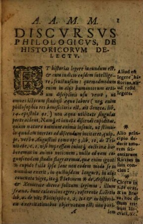 Frid. Tilemanni Discursus philologicus de historicorum delectu