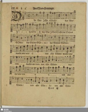 IIX. Am Char-Freytage: Das Blut JEsu Christ