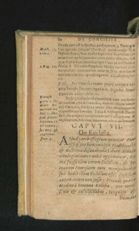 Caput VII. De Ecclesia.