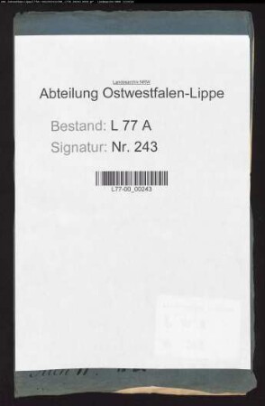 Einliegergeld im Amt Iggenhausen