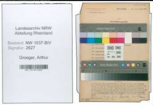 Entnazifizierung Arthur Groeger , geb. 16.07.1902 (Lehrer)