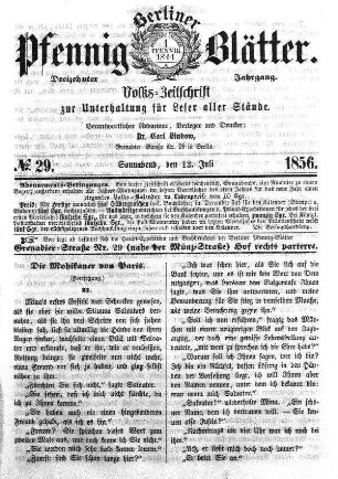 No. 29, Sonnabend, den 12. Juli