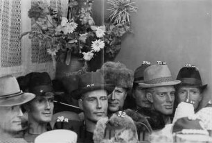 Schaufenster eines Hutgeschäfts