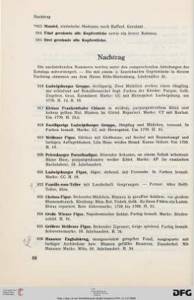 Nachtrag (Nr. 916-979)