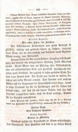 Zweites Buch. Des Dichters Studien.