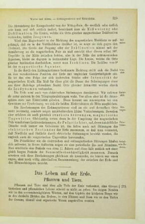 Das Leben auf der Erde