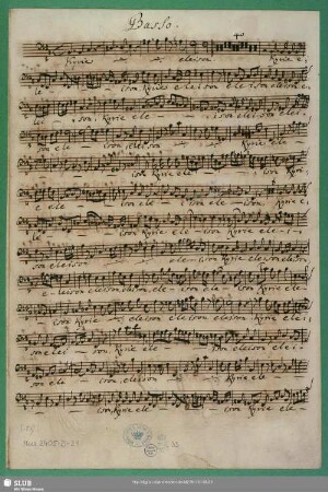 Basso : Schreiber: Bach, Johann Sebastian