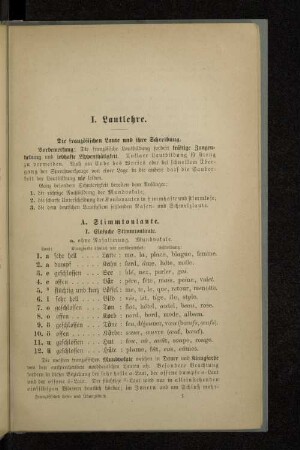I. Lautlehre.