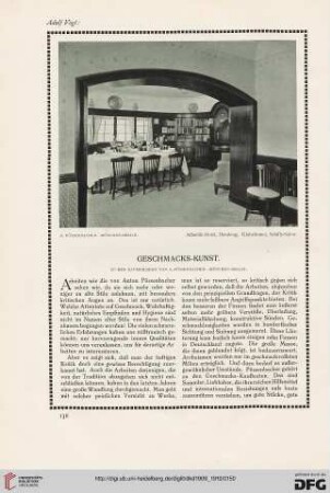 Geschmacks-Kunst: Zu den Raumbildern von A. Pössenbacher