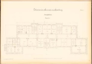 Lehrerinnenseminar, Saarburg: Grundriss EG