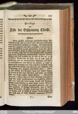 Predigt am Feste der Erscheinung Christi.