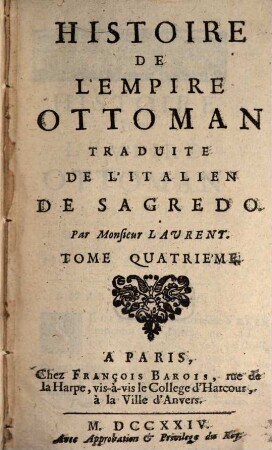 Histoire De L'Empire Ottoman, 4