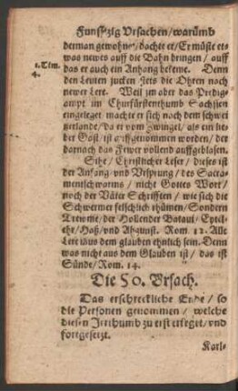 Die 50. Ursach.