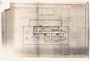 Wohnhaus Fritz Hess, Berlin-Dahlem Zum Projekt gehörend: Böhmer & Petrich, Haus Darré, Berlin-Dahlem. Umbau: Grundriss DG 1:100