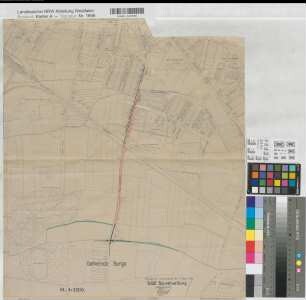 Hamm (Hamm) Kanalisationskanal im Langewanneweg Lageplan 1935 1 : 2500 55 x 49 Einzeichnung in Pause Regierung Arnsberg Nr. 17766