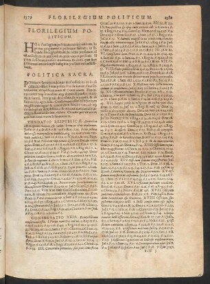 Florilegium Politicum.