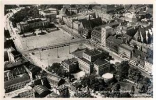 Leipzig, Augustusplatz : Fliegeraufnahme