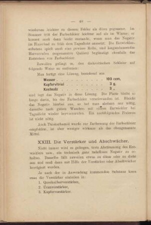 XXIII. Die Verstärker und Abschwächer.