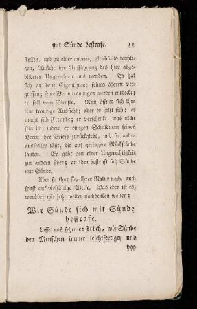 Wie Sünde sich mit Sünde bestrafe.