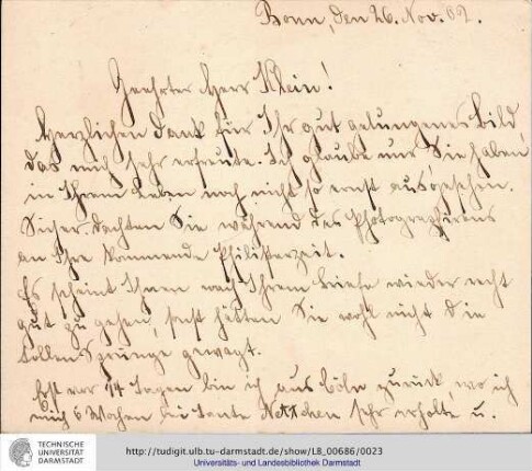 Brief vom 26.11.1902