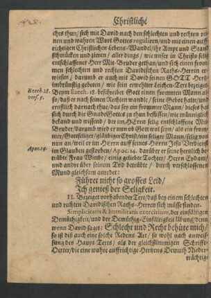 II. [Simplicitatis & humilitatis exercitio der redlichen Einfalt und Demuths Ubung.]