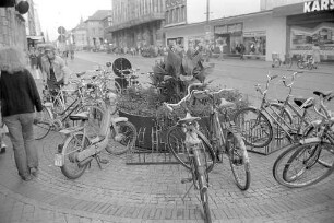 Fahrradverkehr in der Karlsruher Innenstadt