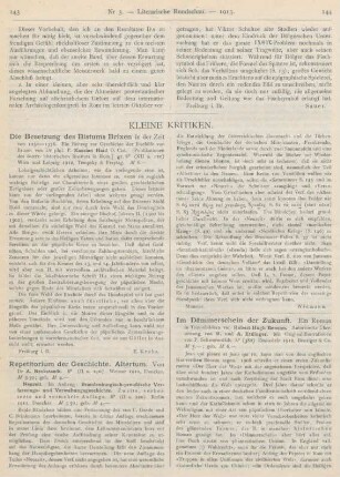 143-146 Kleine Kritiken