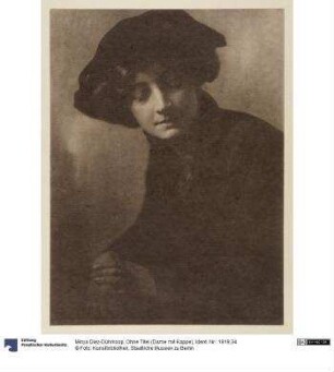 Ohne Titel (Dame mit Kappe)
